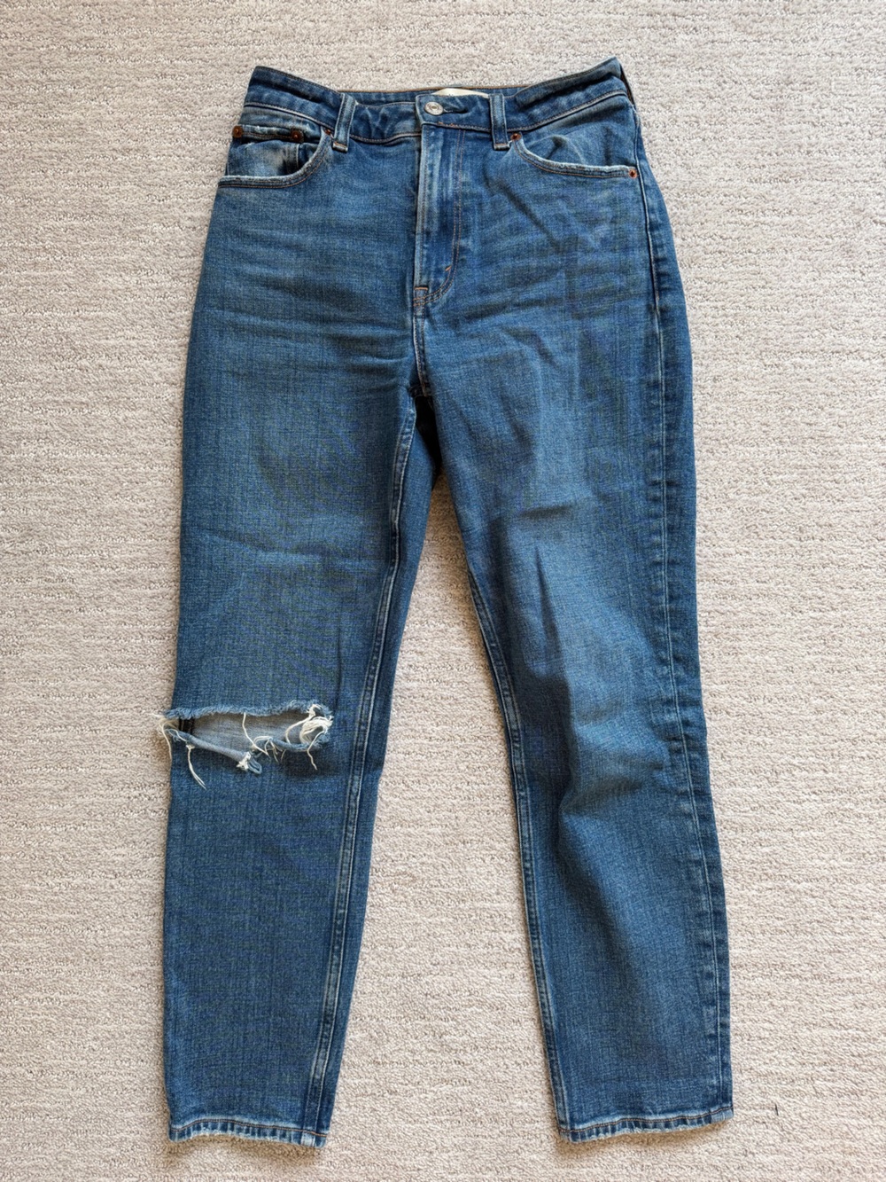 Abercrombie & Fitch Curve Love The Mom High Rise Jeans Size 24/00